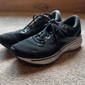 Brooks Black and Gray Athletic Shoes